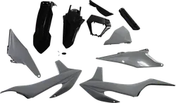 Acerbis Full Plastic Fender Body Kit Gray Black