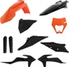 Acerbis Complete Plastic Fender Body Kit Black/Orange