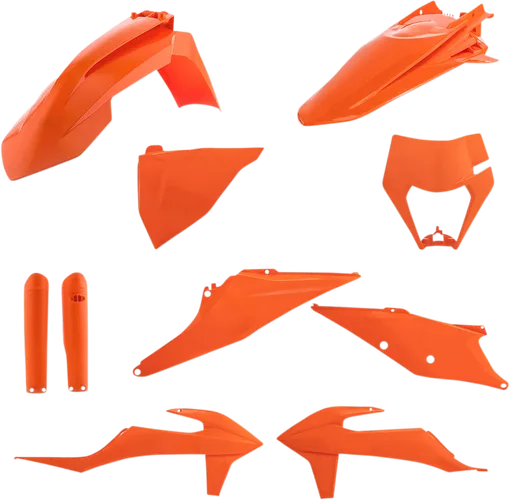 Acerbis Complete Plastic Fender Body Kit Orange
