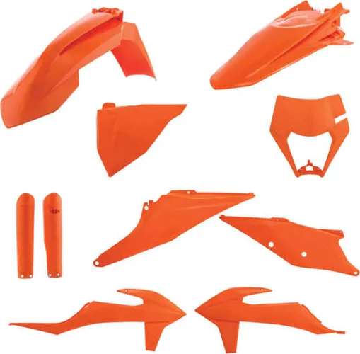 Acerbis Complete Plastic Fender Body Kit Orange
