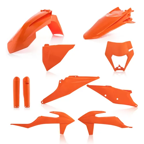 Acerbis Complete Plastic Fender Body Kit Orange