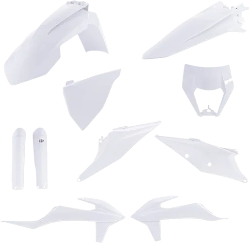 Acerbis Complete Plastic Fender Body Kit OE White