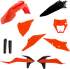 Acerbis Complete Plastic Fender Body Kit OE Orange/Black
