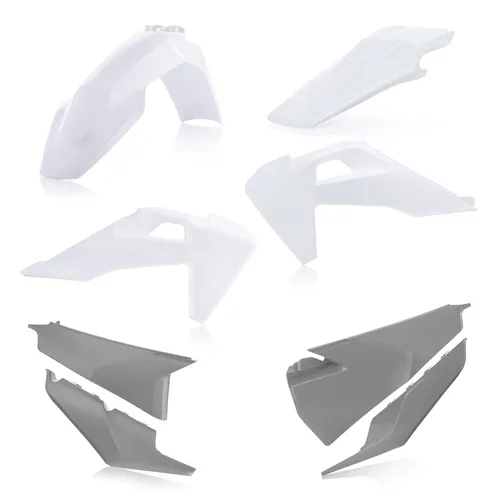 Acerbis White Gray Plastic Fender Body Kit