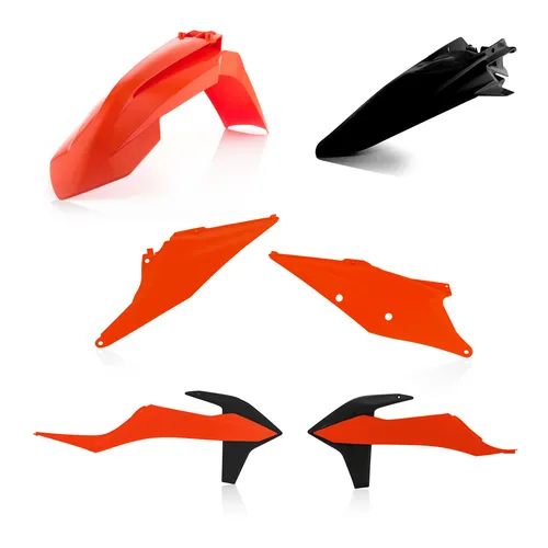 Acerbis Plastic Fender Body Kit Orange Black