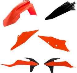 Acerbis Plastic Fender Body Kit Orange Black