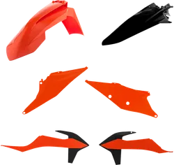 Acerbis Plastic Fender Body Kit 2021 OE Orange Black