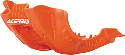 Acerbis Polypropylene Chassis Belly Skid Plate Orange White