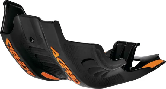 Acerbis Polypropylene Chassis Belly Skid Plate Black Orange