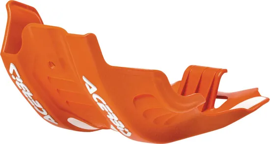 Acerbis Polypropylene Chassis Belly Skid Plate Orange White