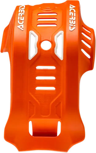 Acerbis Polypropylene Chassis Belly Skid Plate Orange White