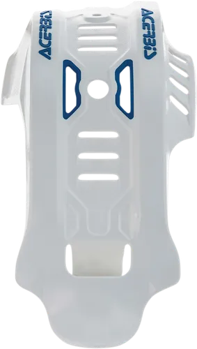 Acerbis Chassis Belly Skid Plate White Blue Large