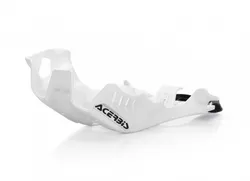 Acerbis Chassis Belly Skid Plate White Black Large