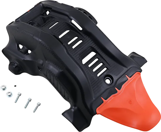 Acerbis Polypropylene Chassis Belly Skid Plate Black Orange