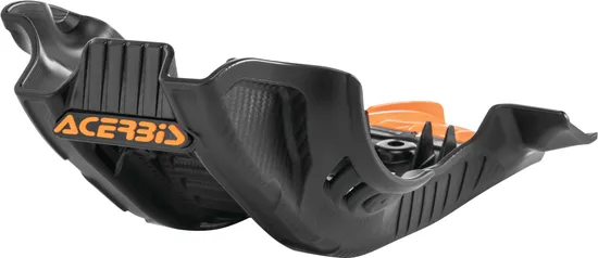 Acerbis Polypropylene Chassis Belly Skid Plate Black Orange