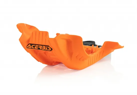 Acerbis Polypropylene Chassis Belly Skid Plate Orange Black
