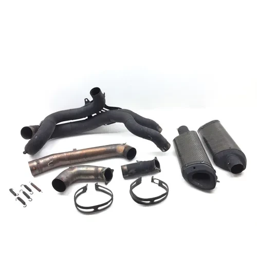 Carbon Fiber Full Exhaust Muffler System 2011 Ducati 848 EVO 2826A x