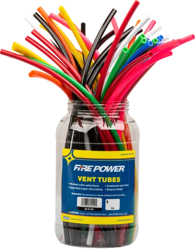 Fire Power Multi Color Gas Fuel Petrol Cap 18 in Vent Hose 50 Pack