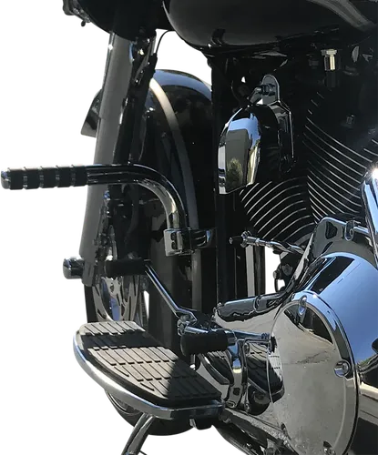 Lindby Adjustable Footrest Chrome Footpegs Foot Peg Rest