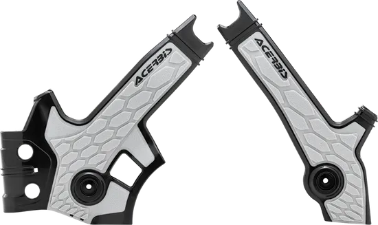 Acerbis X Grip Frame Guards Black Silver