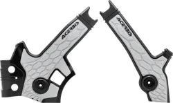 Acerbis X Grip Frame Guards Black Silver