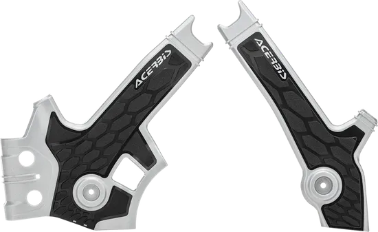Acerbis X Grip Frame Guards Silver Black