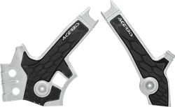 Acerbis X Grip Frame Guards Silver Black