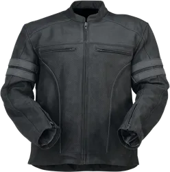 Z1R Adult Men Remedy Leather Jacket 5XL Black