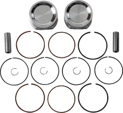 JE Piston Kit Rings Pins Round STD 80mm Bore 10.75:1