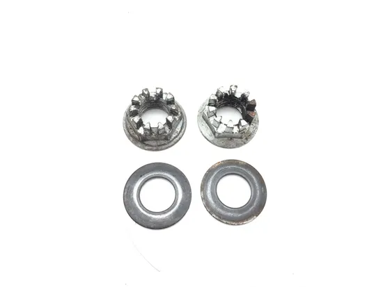 Front Wheel Hub Spindle Castle Nuts 2005 Suzuki Eiger 400 LTF400F Manual 3018A
