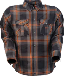 Z1R Adult Men Ashwood Flannel 5XL Gray Orange