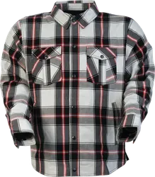 Z1R Adult Men Ashwood Flannel 3XL Black White