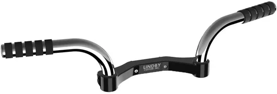Lindby Adjustable Footrest Chrome Black Footpegs Foot Peg Rest