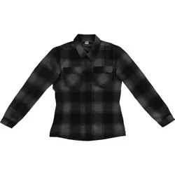 Icon Adult Women Womens Fallblock CX Flannel Jacket Black Gray 3XL
