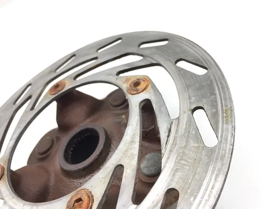 Front Wheel Hub with Rotor A 2007 Yamaha Grizzly 700 YFM700FGPOH 4x4 2969A x