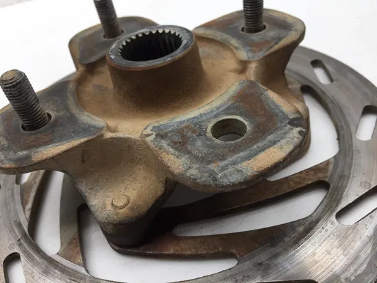 Front Wheel Hub with Rotor B 2007 Yamaha Grizzly 700 YFM700FGPOH 4x4 2969A x