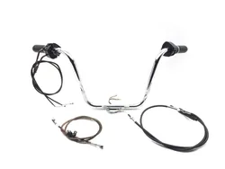 Aftermarket Handle Bars w Cables 1987 Harley Sportster 883 XLH883 2943A x