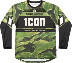 Icon Adult Men Tigers Blood Jersey L Green