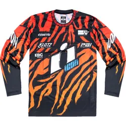 Icon Adult Men Rad Dawn Jersey XL Orange Black