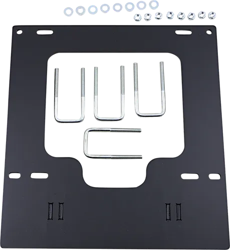 Moose Utility Black Steel Snow Plow Bottom Mount Plate