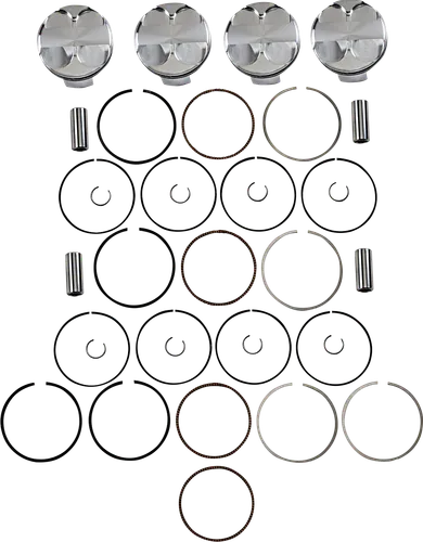 JE Piston Kit Rings Pins FSR STD 76mm Bore 13.5:1