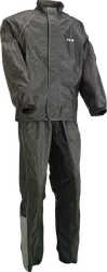 Z1R Adult Men 2-Piece Rainsuit S Black