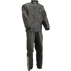 Z1R Adult Men 2-Piece Rainsuit 4XL Black