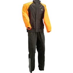 Z1R Adult Men 2-Piece Rainsuit M Black Orange