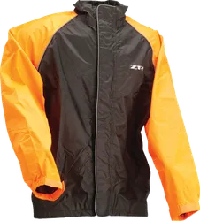 Z1R Adult Men Waterproof Jacket M Black Orange