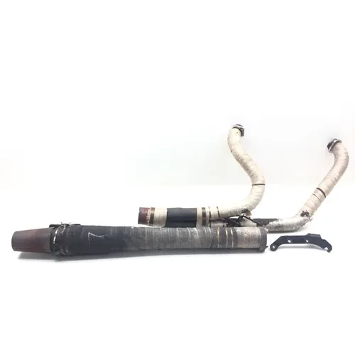 Full Exhaust Muffler Pipe System 2012 Harley Road King Police FLHP 2966A 3