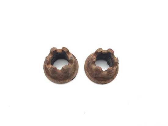 Front Wheel Hub Spindle Castle Nuts 2000 Honda Foreman 450 TRX450ES 4x4 ES 3037A