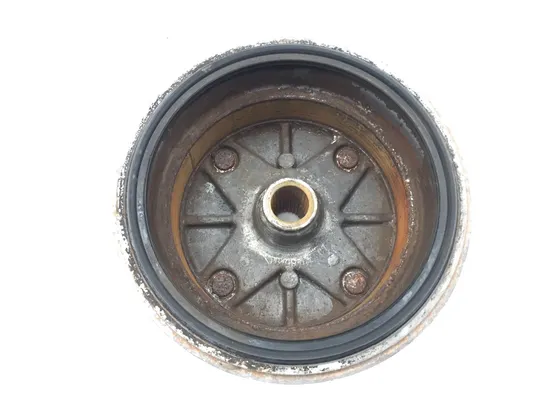 Left Rear Drum Brake Backing Assembly 1991 Kawasaki Bayou 300 KLF300B 3038A