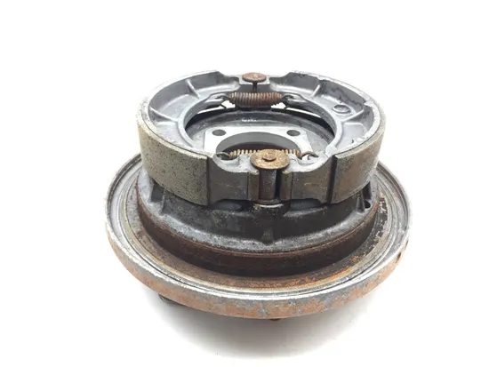 Left Rear Drum Brake Backing Assembly 1991 Kawasaki Bayou 300 KLF300B 3038A