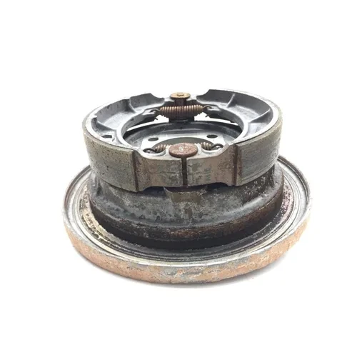 Left Rear Drum Brake Backing Assembly 1991 Kawasaki Bayou 300 KLF300B 3038A 7